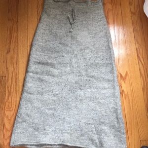 100% alpaca maxi skirt
